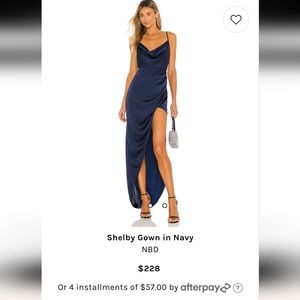 Shelby Gown in Navy